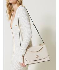 TWINSET TORCHON Sac &agrave; main avec bandouli&egrave;re beurre - Sacs pour Femme - 5