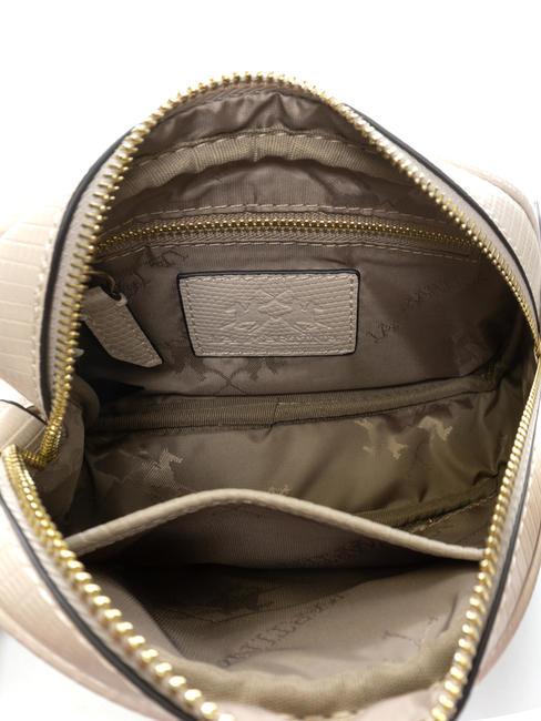 GERALDINA Sac photo &agrave; logo assorti beige - Sacs pour Femme