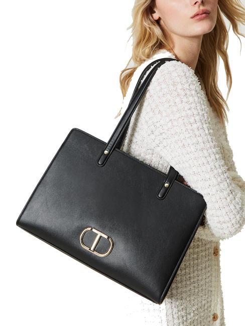 OVAL T Sac &agrave; bandouli&egrave;re avec bandouli&egrave;re noir - Sacs pour Femme