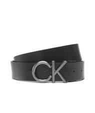 CALVIN KLEIN CK METAL BOMBE REV Ceinture en cuir double face - Ceintures
