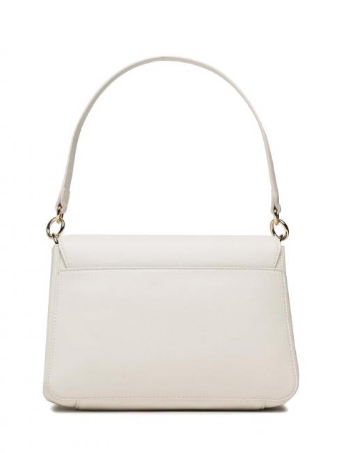 LIFE Sac classique &agrave; rabat blanc patin&eacute; - Sacs pour Femme
