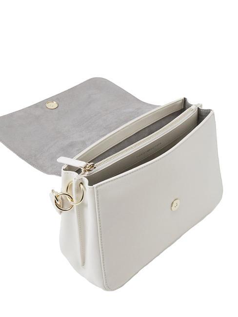 LIFE Sac classique &agrave; rabat blanc patin&eacute; - Sacs pour Femme