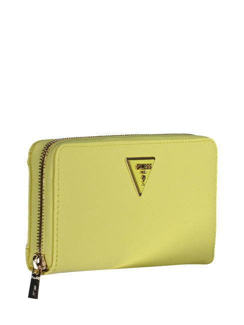 LAUREL Portefeuille zipp&eacute; jaune - Portefeuilles Femme