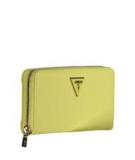 GUESS LAUREL Portefeuille zipp&eacute; jaune - Portefeuilles Femme - 3