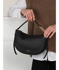 COCCINELLE PRISCILLA Sac &agrave; bandouli&egrave;re, en cuir Noir - Sacs pour Femme - 4