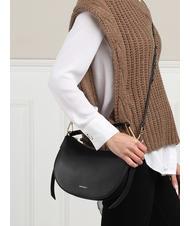 COCCINELLE PRISCILLA Sac &agrave; bandouli&egrave;re, en cuir Noir - Sacs pour Femme - 5