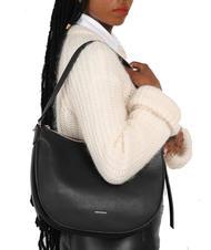 COCCINELLE PRISCILLA Sac &agrave; bandouli&egrave;re, en cuir Noir - Sacs pour Femme - 4