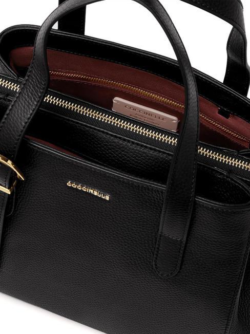 GLEEN Sac &agrave; main, avec bandouli&egrave;re Noir - Sacs pour Femme