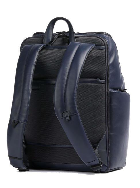 FINN Sac à dos pour ordinateur portable 15,6", en cuir bleu - Sacs à dos pour ordinateur portable