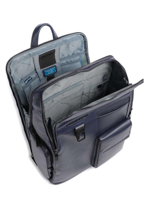 FINN Sac à dos pour ordinateur portable 15,6", en cuir bleu - Sacs à dos pour ordinateur portable