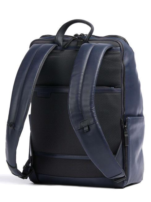 FINN Sac à dos pour ordinateur portable 14", en cuir bleu - Sacs à dos pour ordinateur portable