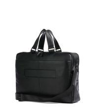 PIQUADRO FINN Mallette pour ordinateur portable 15,6", en cuir Noir - Porte Documents Travail - 2