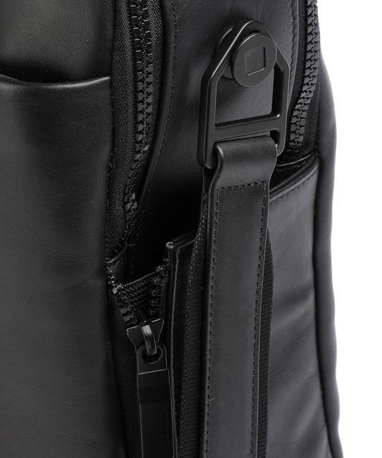 FINN Mallette pour ordinateur portable 15,6", en cuir Noir - Porte Documents Travail