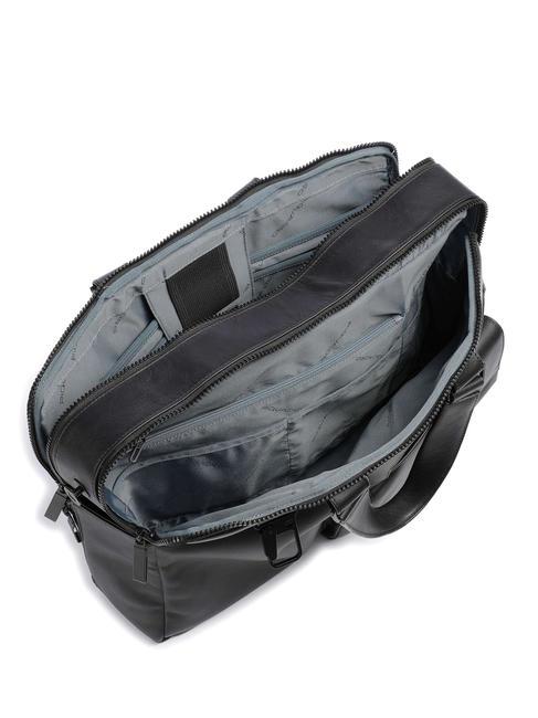 FINN Mallette pour ordinateur portable 15,6", en cuir Noir - Porte Documents Travail