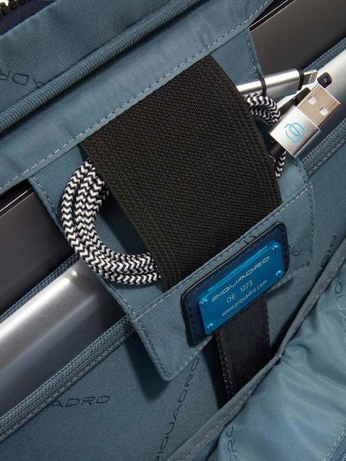 FINN Mallette pour ordinateur portable 14", en cuir Noir - Porte Documents Travail