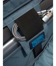 PIQUADRO FINN Mallette pour ordinateur portable 14", en cuir Noir - Porte Documents Travail - 4