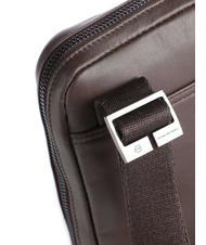 PIQUADRO PAN Petit sac à main en cuir MORO - Sacs en Bandoulières pour Homme - 3