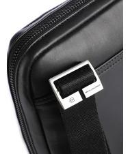 PIQUADRO PAN Petit sac à main en cuir Noir - Sacs en Bandoulières pour Homme - 3