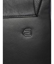 PIQUADRO MACBETH Sac en cuir extensible Noir - Sacs en Bandoulières pour Homme - 3