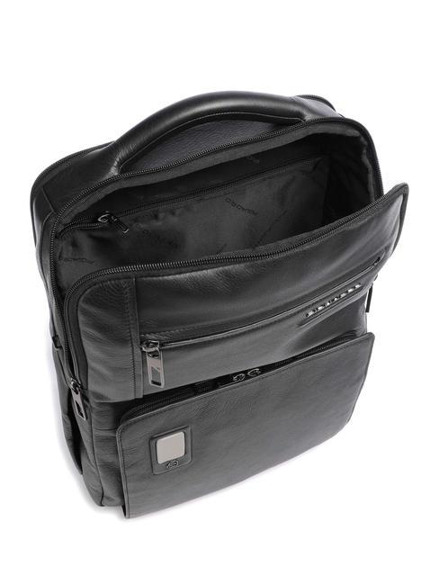 AKRON Sac à dos en cuir antivol, support pc 15,6" Noir - Sacs à dos pour ordinateur portable