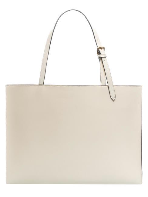 WINDOW OVAL T Sac cabas avec pochette Ivoire - Sacs pour Femme