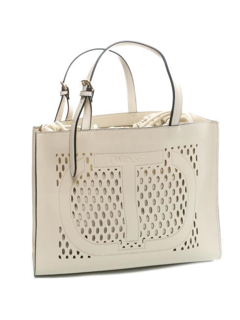 WINDOW OVAL T Sac cabas transfor&eacute; Ivoire - Sacs pour Femme