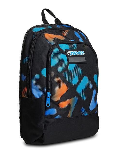 MELT BOY JACK Sac &agrave; dos trolley amovible &agrave; 3 roues Noir - Sacs &agrave; dos &agrave; roulettes