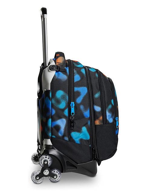 MELT BOY JACK Sac &agrave; dos trolley amovible &agrave; 3 roues Noir - Sacs &agrave; dos &agrave; roulettes