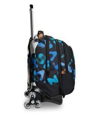 SEVEN MELT BOY JACK Sac &agrave; dos trolley amovible &agrave; 3 roues Noir - Sacs &agrave; dos &agrave; roulettes - 5