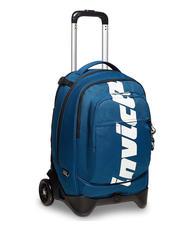 INVICTA LOGO NEW PLUG Sac &agrave; dos trolley amovible &agrave; 2 roues oc&eacute;an au clair de lune - Sacs &agrave; dos &agrave; roulettes - 4