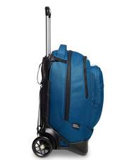 INVICTA LOGO NEW PLUG Sac &agrave; dos trolley amovible &agrave; 2 roues oc&eacute;an au clair de lune - Sacs &agrave; dos &agrave; roulettes - 5