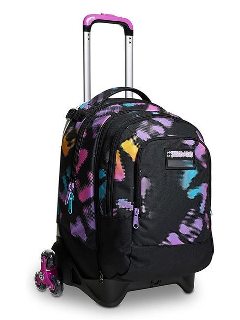 MELT GIRL JACK Sac &agrave; dos trolley amovible &agrave; 3 roues Noir - Sacs &agrave; dos &agrave; roulettes