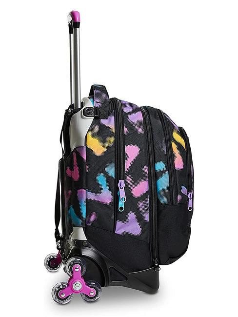 MELT GIRL JACK Sac &agrave; dos trolley amovible &agrave; 3 roues Noir - Sacs &agrave; dos &agrave; roulettes