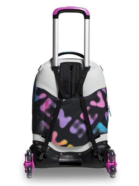 MELT GIRL JACK Sac &agrave; dos trolley amovible &agrave; 3 roues Noir - Sacs &agrave; dos &agrave; roulettes
