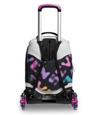 SEVEN MELT GIRL JACK Sac &agrave; dos trolley amovible &agrave; 3 roues Noir - Sacs &agrave; dos &agrave; roulettes - 8