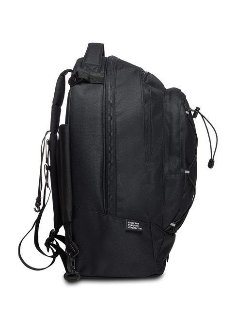 LOGO ACTIVE NEW PLUG Sac &agrave; dos trolley amovible &agrave; 2 roues Noir - Sacs &agrave; dos &agrave; roulettes