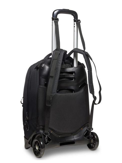 LOGO ACTIVE NEW PLUG Sac &agrave; dos trolley amovible &agrave; 2 roues Noir - Sacs &agrave; dos &agrave; roulettes