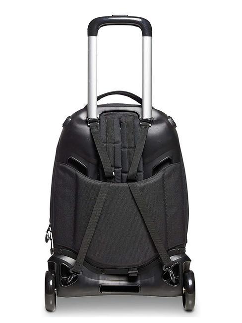 LOGO ACTIVE NEW PLUG Sac &agrave; dos trolley amovible &agrave; 2 roues Noir - Sacs &agrave; dos &agrave; roulettes