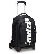 INVICTA LOGO NEW PLUG Sac &agrave; dos trolley amovible &agrave; 2 roues Noir - Sacs &agrave; dos &agrave; roulettes - 4