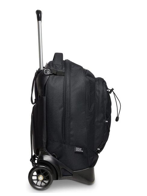 LOGO NEW PLUG Sac &agrave; dos trolley amovible &agrave; 2 roues Noir - Sacs &agrave; dos &agrave; roulettes