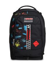 SEVEN SCRATCH BOY JACK Sac &agrave; dos trolley amovible &agrave; 2 roues Noir - Sacs &agrave; dos &agrave; roulettes - 2