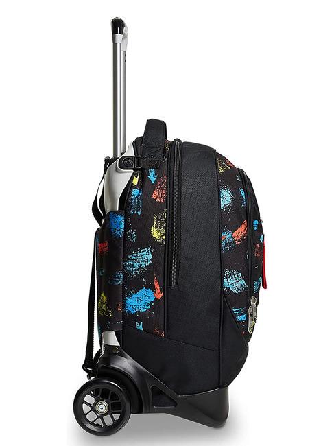 SCRATCH BOY JACK Sac &agrave; dos trolley amovible &agrave; 2 roues Noir - Sacs &agrave; dos &agrave; roulettes