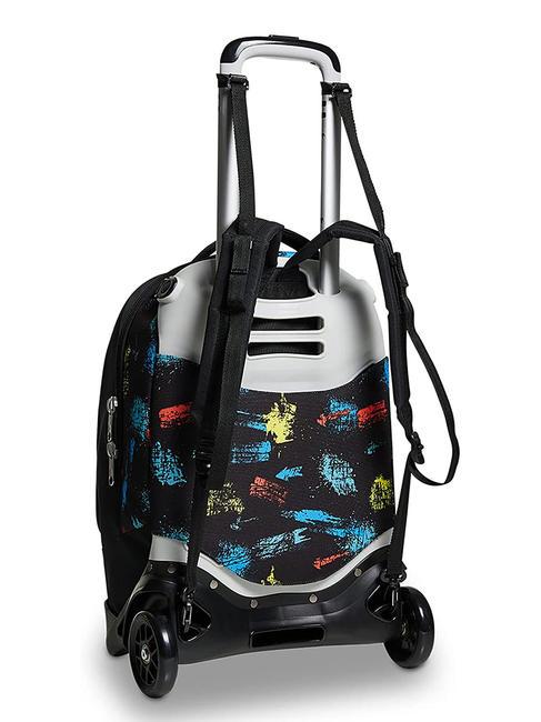 SCRATCH BOY JACK Sac &agrave; dos trolley amovible &agrave; 2 roues Noir - Sacs &agrave; dos &agrave; roulettes