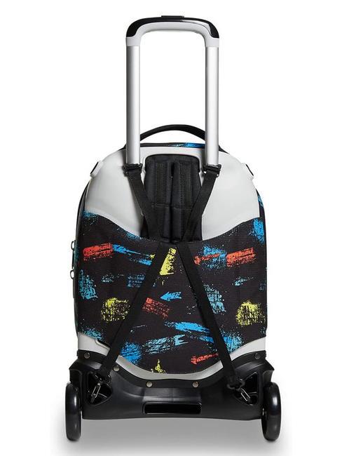 SCRATCH BOY JACK Sac &agrave; dos trolley amovible &agrave; 2 roues Noir - Sacs &agrave; dos &agrave; roulettes