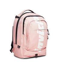 INVICTA LOGO NEW PLUG Sac &agrave; dos trolley amovible &agrave; 2 roues mauve p&acirc;le - Sacs &agrave; dos &agrave; roulettes - 2