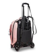 INVICTA LOGO NEW PLUG Sac &agrave; dos trolley amovible &agrave; 2 roues mauve p&acirc;le - Sacs &agrave; dos &agrave; roulettes - 7