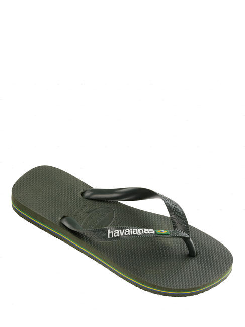 BRASIL LOGO Les tongs pour hommes noir noir - Chaussures unisexe