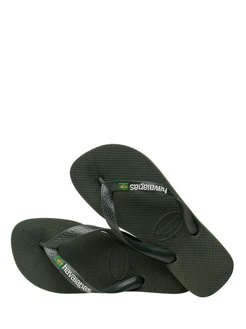BRASIL LOGO Les tongs pour hommes noir noir - Chaussures unisexe