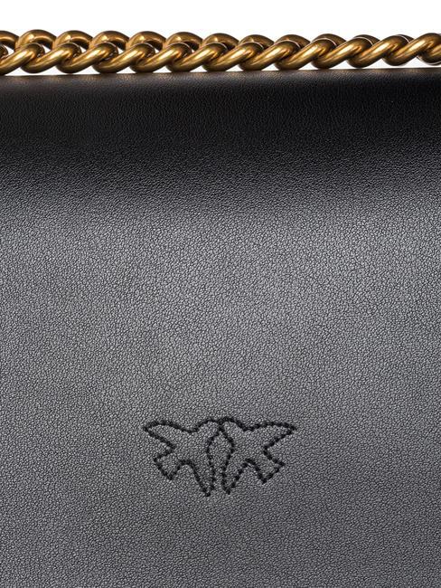 LOVE ONE MINI Mini sac en cuir de veau noir-or antique - Sacs pour Femme