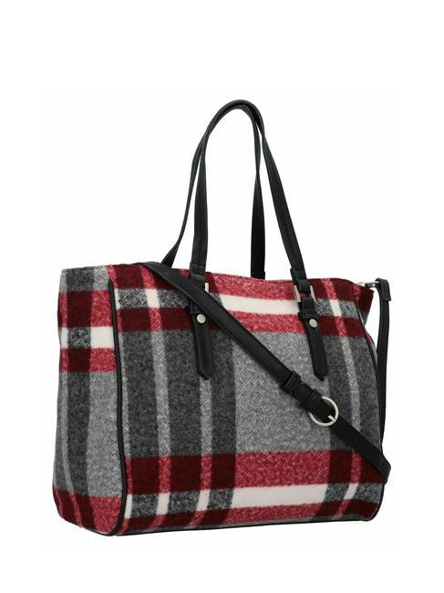 TROPHY Grand cabas en tissu gris fonc&eacute; - Sacs pour Femme